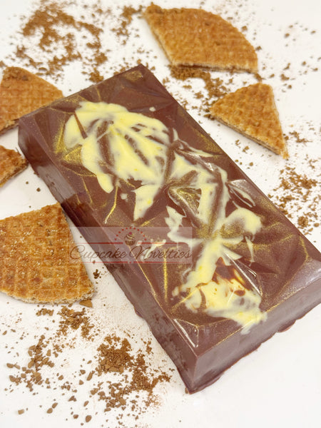 Espresso Stroopwafel Stuffed Chocolate Bar Dessert Chocolate Bar Coffee Chocolate Holiday Gift Ideas Local Houston pickup or shipping