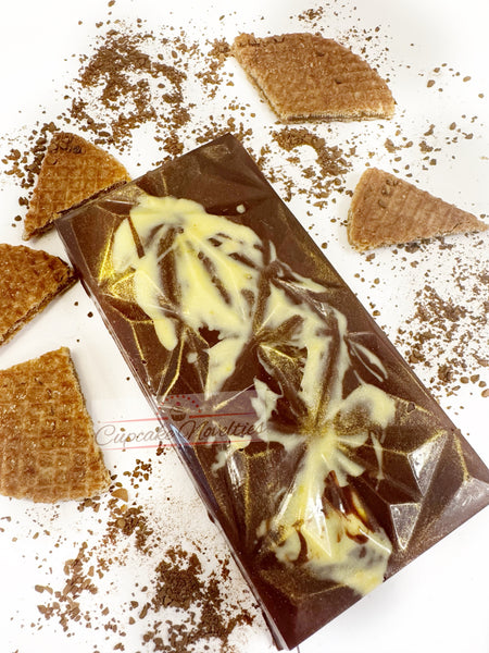 Espresso Stroopwafel Stuffed Chocolate Bar Dessert Chocolate Bar Coffee Chocolate Holiday Gift Ideas Local Houston pickup or shipping