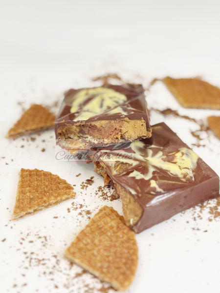 Espresso Stroopwafel Stuffed Chocolate Bar Dessert Chocolate Bar Coffee Chocolate Holiday Gift Ideas Local Houston pickup or shipping