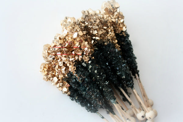 Art Deco Cookies Black Gold Rock Candy Great Gatsby Cookies Great Gatsby Party 1920s Party Black Gold Cookies Gatsby Party Favor Art Deco