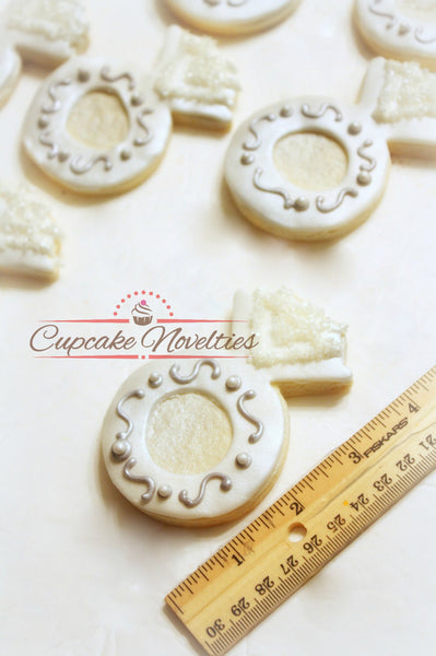 Engagement Ring Cookies Wedding Cookies Wedding Favors Bridal Shower Cookies Bridal Shower Favors Wedding Cake Cookies Bachelorette Party