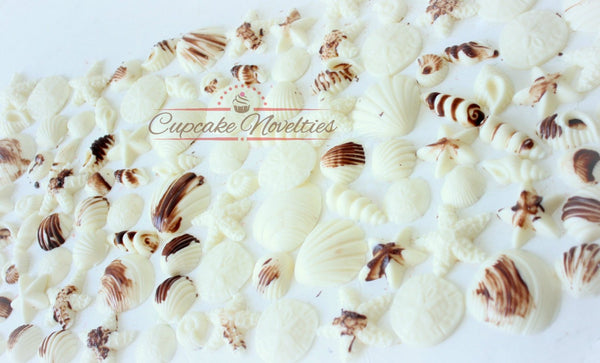 Edible Sand Under the Sea Birthday Baby Shower Bridal Shower Seashells Cupcake Toppers Ocean Beach Wedding Mermaid Birthday Beach Favor Idea