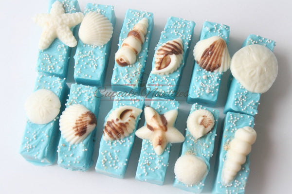 Under the Sea Birthday Under the Sea Cake Pops Seashell Cake Pops Seashell Cookies Under the Sea Baby Shower Bride Gift Beach Wedding Favors
