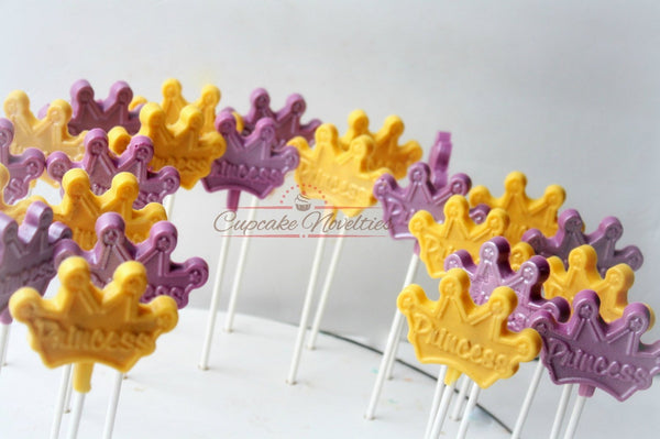 Princess Birthday Princess Cookies Crown Chocolate Pops Tiara Chocolate Candy Pops Princess Party Favors Dessert Princess Carriage Favors