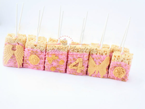 Fairy Tea Party Fairy Birthday Party Fairy Cookies Angel Cookies Fairy Garden Pink Gold Birthday Pink Gold Baby Shower First Communion Favor