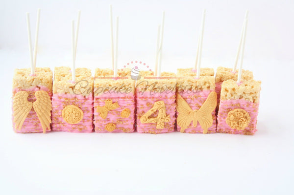 Fairy Tea Party Fairy Birthday Party Fairy Cookies Angel Cookies Fairy Garden Pink Gold Birthday Pink Gold Baby Shower First Communion Favor