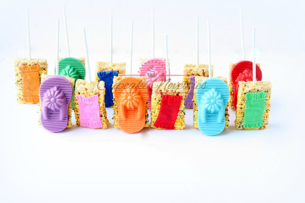 Pool Party Favors Swim Party Cookies Flip Flops Cookies Beach Birthday Beach Party Favors Beach Wedding Favors Beach Cookies Rice Krispies