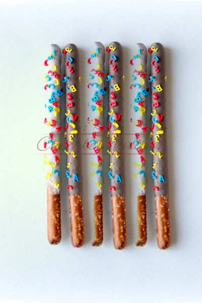 Teacher Gifts Teacher Cookies Sesame Street Birthday Elmo Cookies Elmo Birthday Party Favor Alphabet Party ABC Kindergarten Graduation Idea