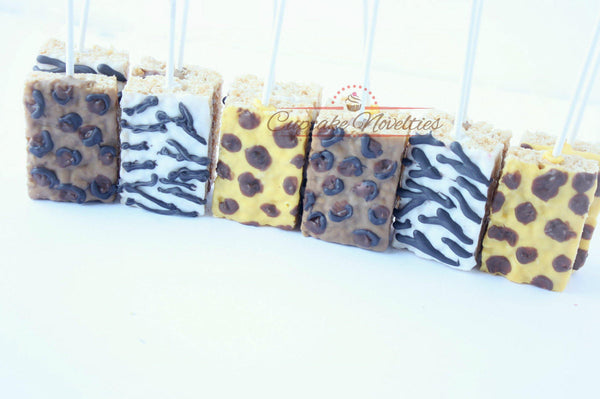 Jungle Cookies Jungle Birthday Safari Baby Shower Jungle Baby Shower Animal Print Rice Krispie Treats Animal Print Cookies Safari Cookies
