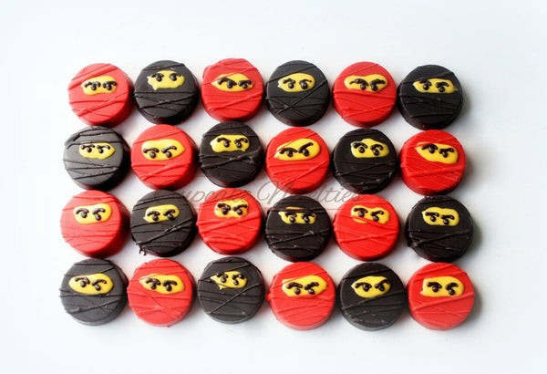 Ninja Birthday Ninja Cookies Martial Arts Birthday Karate Cookies Karate Party Karate Birthday Building Block Ninja Party Favors Martial Art