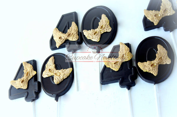 Masquerade Party Favors Masquerade Mask Cookies 40th Birthday Party Favors Chocolate Pop Mardi Gras Cookie New Year Cookies Masquerade Favor