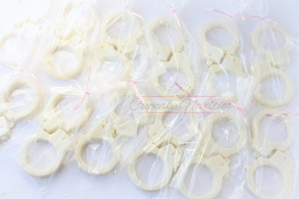 12 Chocolate Handcuffs Candy 50 Shades of Grey Party Favor Police Birthday Police Gifts Police Officer Unique Gifts Cop Birthday Party Favor