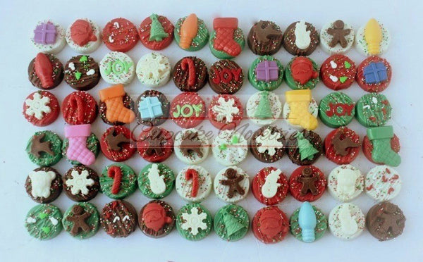 Christmas Cookies Holiday Cookies Holiday Party Favors Corporate Holiday Gifts Christmas Oreos Winter Party Christmas Tree Xmas Chocolate
