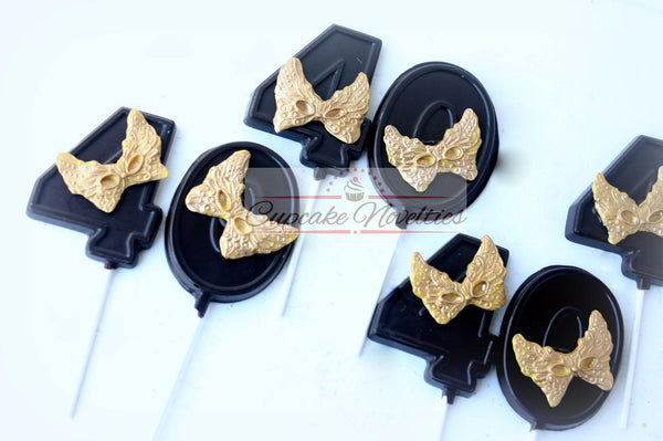 Masquerade Party Favors Masquerade Mask Cookies 40th Birthday Party Favors Chocolate Pop Mardi Gras Cookie New Year Cookies Masquerade Favor