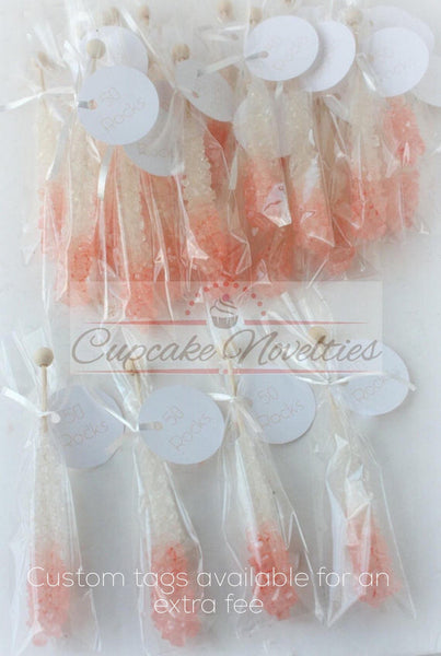 Pink Gold Birthday Pink Gold Baby Shower Pink Gold Wedding Favors Pink Gold Cookies Gold Rock Candy Pink Gold Bridal Shower Dessert Table