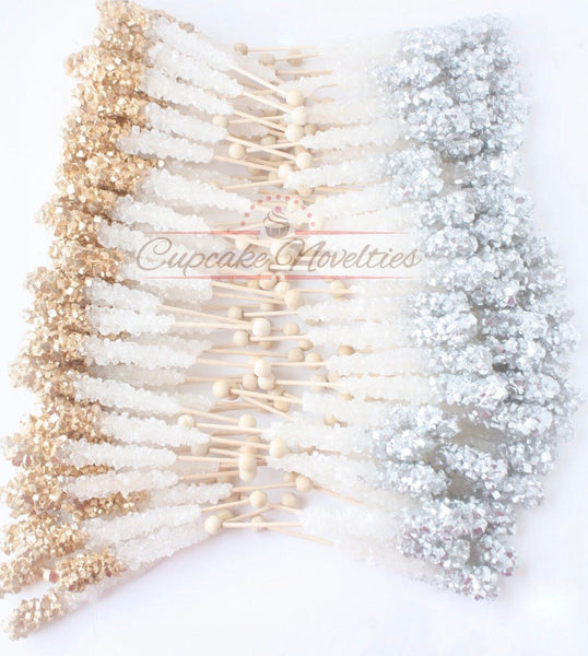 White Gold Birthday Pink Gold Birthday White Gold Wedding Favor Gold Rock Candy Pink Gold Baby Shower Gold Bridal Shower Unicorn Party Favor