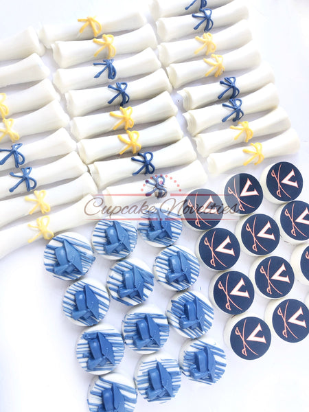 Graduation Cookies Graduation Party Favors Diploma Pretzels Diploma Cookies Chocolate Cookies Grad Gifts Edible Diplomas Grad Favors Ideas