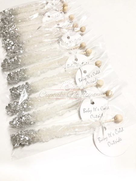 Baby It’s Cold Outside Winter Onederland Cookie Winter Wedding Favor Winter Baby Shower Winter Birthday Party Silver Wedding Anniversary