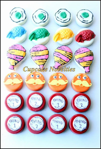 Red White Blue Birthday Party Baby Shower Chocolate dipped Pretzels Cookies Party Favors 4th of July Red White Blue Patriotic Cat Party