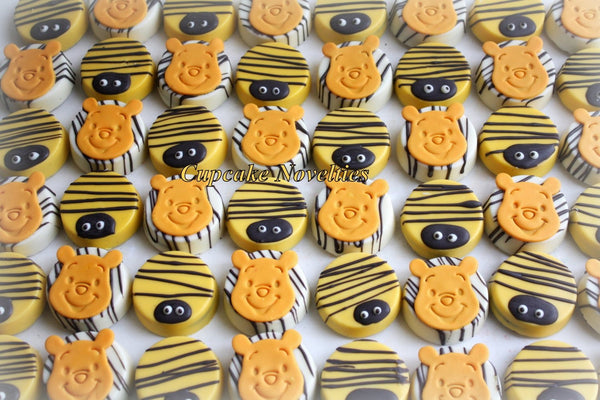 Bumble Bee Birthday Beehive Cookies Bee Hive Cookies BeeHive Oreos Winnie the Pooh Birthday Pooh Cookie Chocolate Pooh Baby Shower Bee Party
