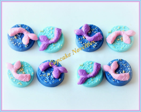 Mermaid Birthday Favors Under the Sea Birthday Bridal Shower Mermaid Cookies Chocolate Oreos Ocean Beach Wedding Mermaid Tail Girl Birthday