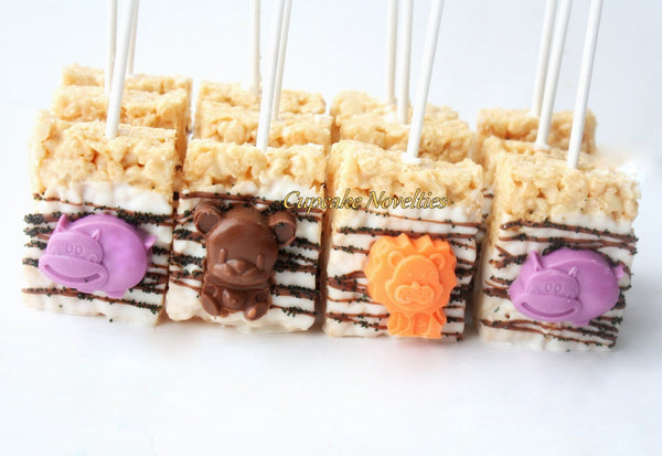 Jungle Birthday Chocolate Rice Krispie Treats Animal Cookies Go Diego Go Jungle Baby Shower Safari Birthday Cookie Jungle Party Favors Zoo