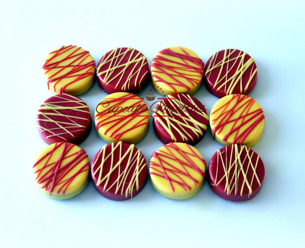 USC Graduation Cookies Graduation Favors Usc Cookies Red Gold Cookies Cardinal Gold Chocolate Oreos USC Party USC Grad College Cookies Logo