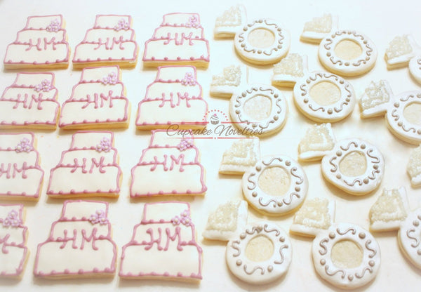 Engagement Ring Cookies Wedding Cookies Wedding Favors Bridal Shower Cookies Bridal Shower Favors Wedding Cake Cookies Bachelorette Party