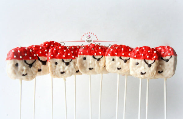 Pirate Birthday Pirate Cookies Jake and the Neverland Pirates Birthday Favors Chocolate Rice Krispie Treats Ahoy Sailor Nautical Baby Shower