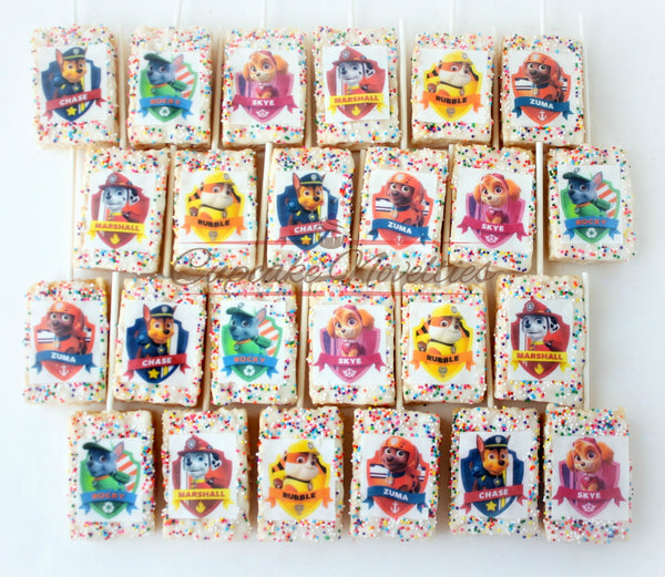 Paw Patrol Birthday Puppy Party Dog Party Puppy Birthday Paw Patrol Cookies Paw Patrol Favors Paw Cookies Pretzels