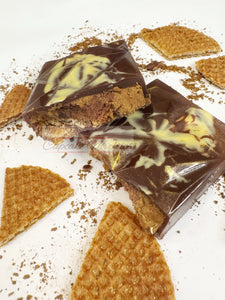 Espresso Stroopwafel Stuffed Chocolate Bar Dessert Chocolate Bar Coffee Chocolate Holiday Gift Ideas Local Houston pickup or shipping