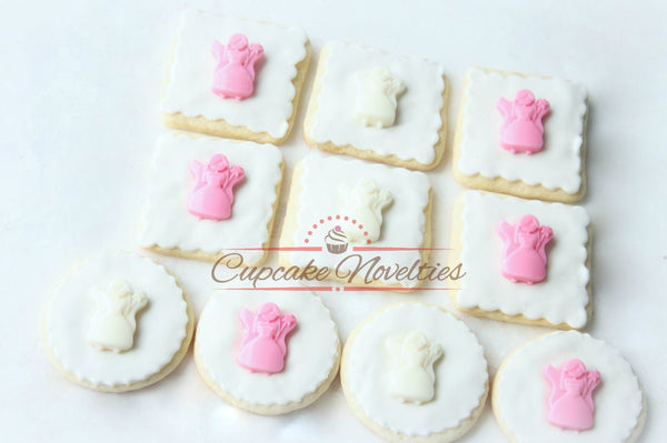Angel Cookies Fairy Cookies First Holy Communion Cookies Christening Cookies Baptism Cookies Baptism Favors Fairy Birthday Fairy Party Favor