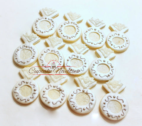 Engagement Ring Cookies Wedding Cookies Wedding Favors Bridal Shower Cookies Bridal Shower Favors Wedding Cake Cookies Bachelorette Party