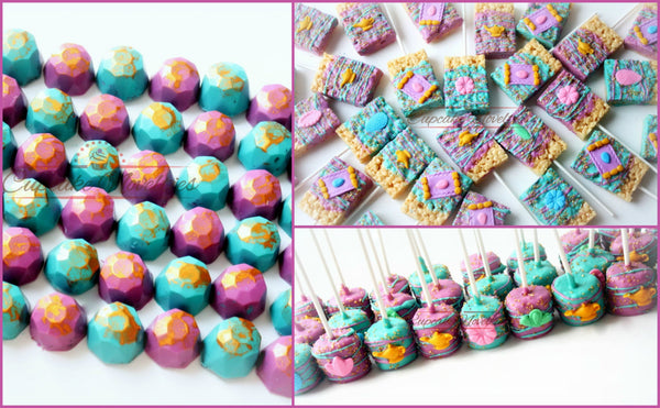 Shimmer and Shine Birthday Shimmer and Shine Party Favors Shimmer and Shine Cookies Genie Lamp Chocolate Jewels Favors Marshmallows Gemstone