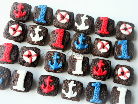 Nautical Birthday Nautical Baby Shower First Birthday Cookies Sailor Baby Shower Sailor Birthday Under the Sea Party Favors Ahoy Its A Boy
