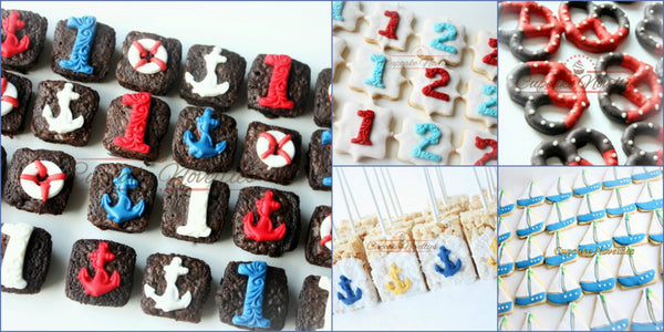 Nautical Birthday Nautical Baby Shower First Birthday Cookies Sailor Baby Shower Sailor Birthday Under the Sea Party Favors Ahoy Its A Boy