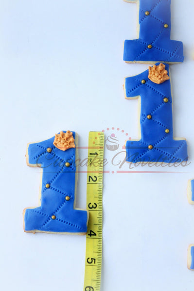 Royal Prince Birthday Royal Prince Cookies Crown Cookies Prince Favors Royal Prince First Birthday Navy Blue Gold Party Prince Party Favors