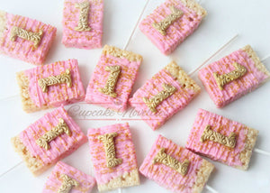 Pink and Gold First Birthday Pink Gold Birthday Favors First Birthday Cookies Princess Birthday Pink Gold Cookies First Birthday Decoration