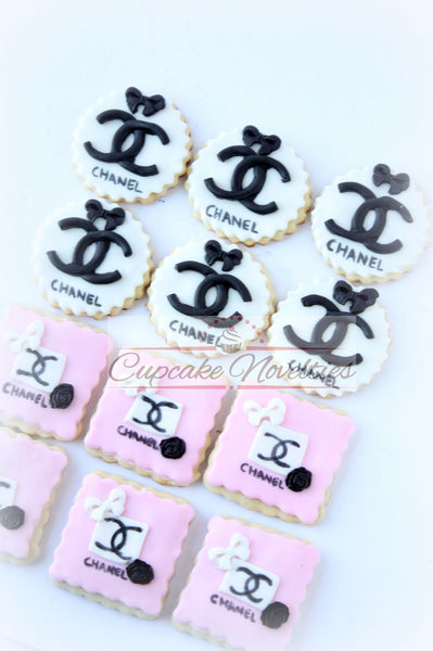 Bachelorette Party Favors Fashionista Gift Chic Bridal Shower Teen Birthday Fashionista Party Favor Pink Black Party Sugar Cookies Teen Gift