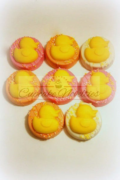 Rubber Duck Baby Shower Rubber Ducky Baby Shower Rubber Gender Neutral Baby Shower Cookies Chocolate Oreos Rubber Duck Cookies Baby Favors