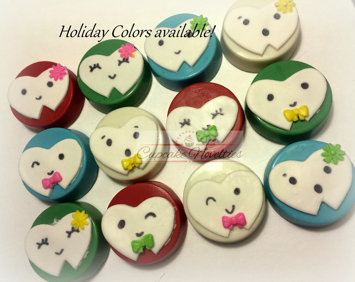 Dentist Gift Dentist Cookies Tooth Fairy Cookies Teeth Chocolate Oreos Cupcake Novelties
