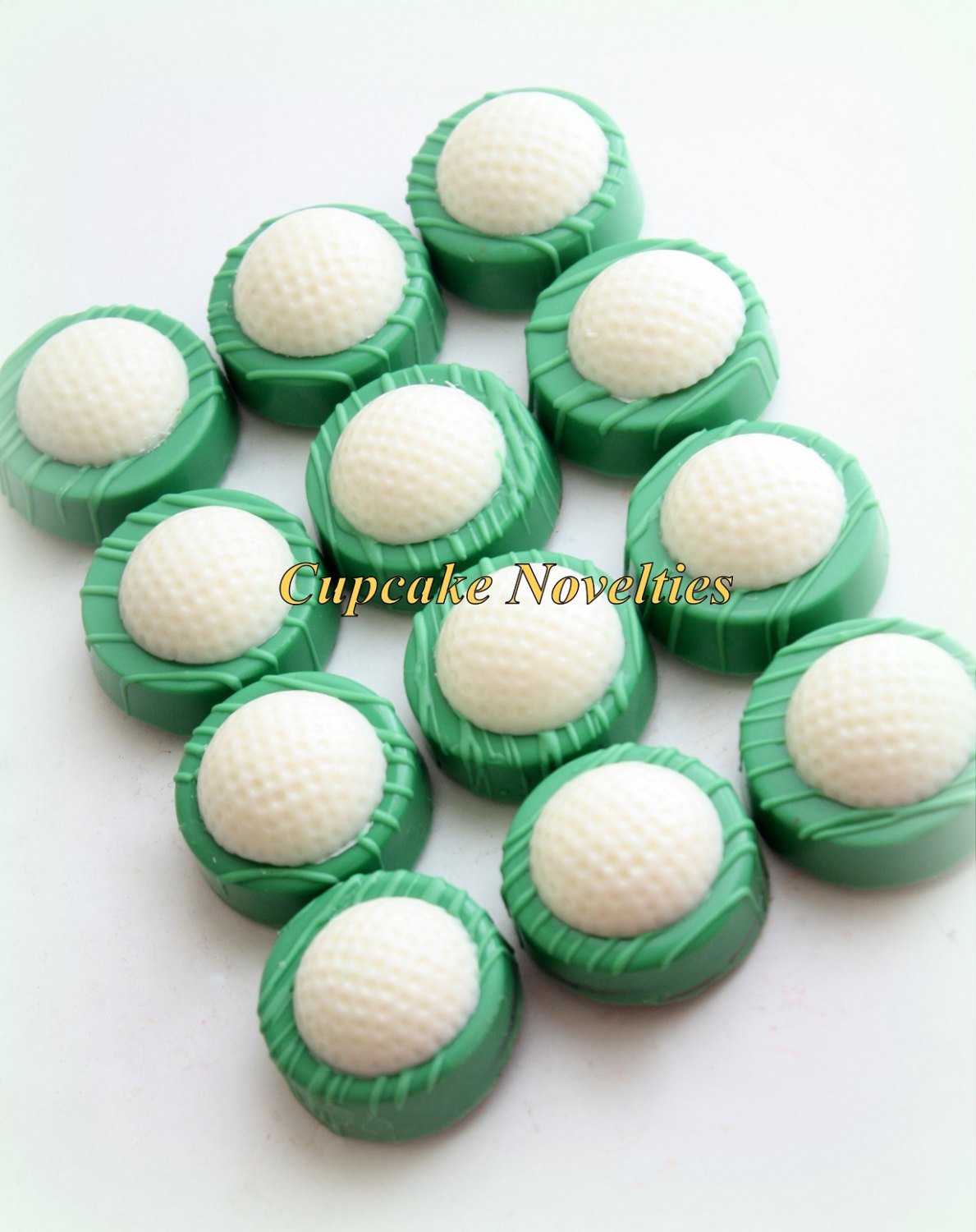 Golf Ball Chocolate Oreos Cookies Pops Birthday Party Favors Sports Birthday Fathers Day Gift Ideas Golf Retirement Party Golf Club Green
