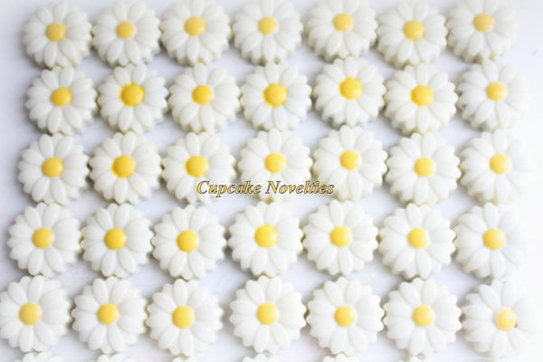 Spring Cookies Daisy Flower Cookies Garden Easter Chocolate Flower Baptism Cookies Wedding Favors Bridal Shower Mothers Day Cowgirl Birthday