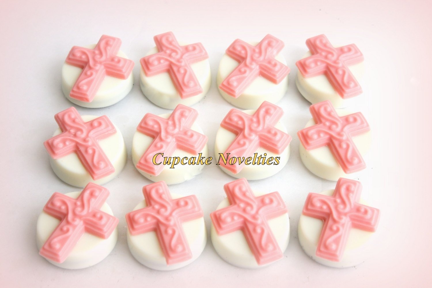 First Holy Communion Christening Cross Chocolate Oreos Baptism Cookies Gifts Custom Decorated Edible Christian Baptism Favors Dessert Ideas