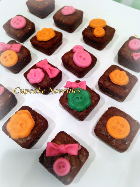 Lalaloopsy Birthday Gourmet Chocolate Brownies Cookies Party Favors Classroom Treats Dessert Table Buttons Bows Blossom Sprinkles