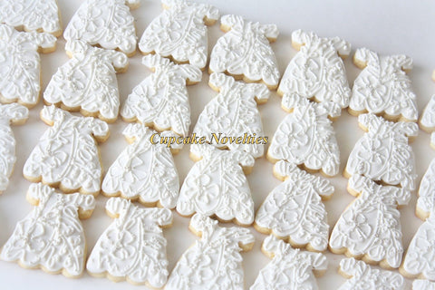 Baptism Cookies First Holy Communion Cookies Christening Cookies Baptism Dress Cookies Gifts Edible Favors Baptism Favors Baby Dress Cookies
