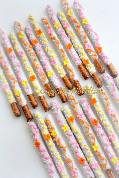 Fairy Birthday Flower Birthday Floral Birthday Party Spring Birthday Spring Baby Shower Favors Chocolate Pretzels Spring Cookies Mothers Day