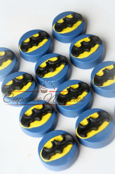 Batman Birthday Batman Cookies Superhero Cookies Chocolate Oreos Super Hero Favors Batman Party Favor Batman Oreos Batman Logo Batman Robin