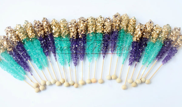 Shimmer and Shine Birthday, Mermaid Birthday Party Favors, Unicorn Birthday, Unicorn Baby Shower, Princess Birthday Favors, Pink Wedding Favors, Teal Pink Gold Rock Candy, Edible Party Favors, Dessert Table, Candy Bar, Mermaid Party Under the Sea Birthday Teal Pink Wedding Shimmer Shine Cookies